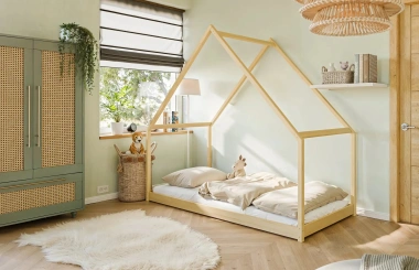 Hausbett, Kinderbett, Einzelbett Moris - Kubuk Moebel