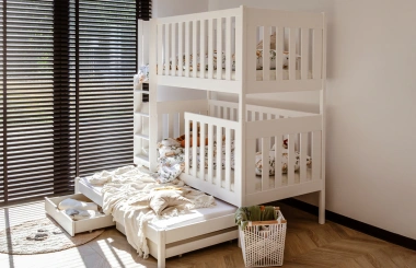 Etagenbett, Kinderbett EMILKA mit Schubladen - Kubuk Moebel