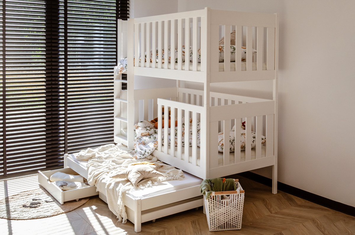 Etagenbett, Kinderbett EMILKA mit Schubladen - Kubuk Moebel