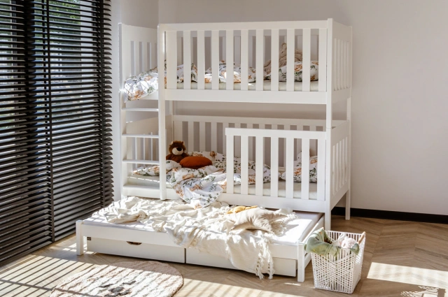 Etagenbett, Kinderbett EMILKA mit Schubladen - Kubuk Moebel