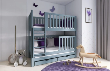 Etagenbett, Kinderbett EMILKA mit Schubladen - Kubuk Moebel