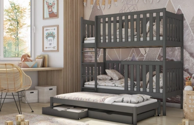 Etagenbett, Kinderbett EMILKA mit Schubladen - Kubuk Moebel