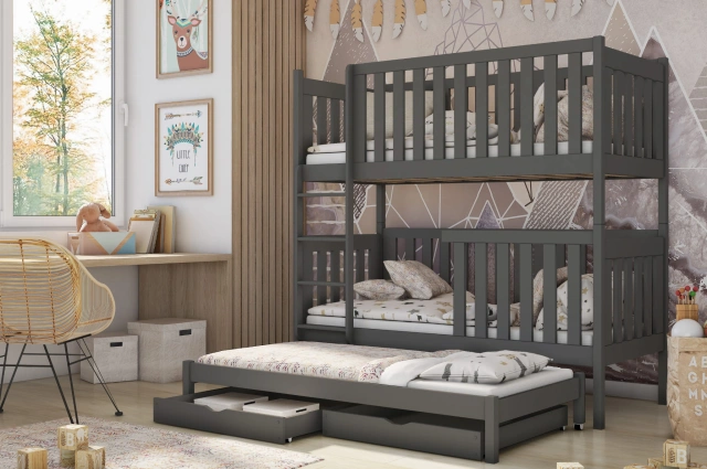 Etagenbett, Kinderbett EMILKA mit Schubladen - Kubuk Moebel