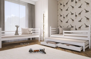 Etagenbett LUK 90x200 Weiß mit Schubladen SOFORTLIEFERUNG - Kubuk Moebel Etagenbett LUK 90x200 Weiß mit Schubladen SOFORTLIEFERUNG - Kubuk Moebel