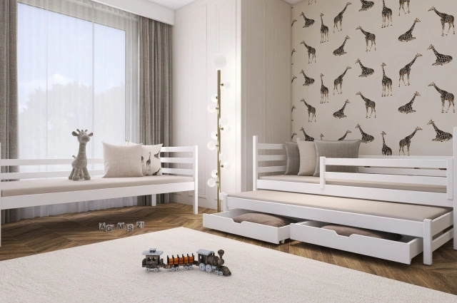 Etagenbett LUK 90x200 Weiß mit Schubladen SOFORTLIEFERUNG - Kubuk Moebel Etagenbett LUK 90x200 Weiß mit Schubladen SOFORTLIEFERUNG - Kubuk Moebel