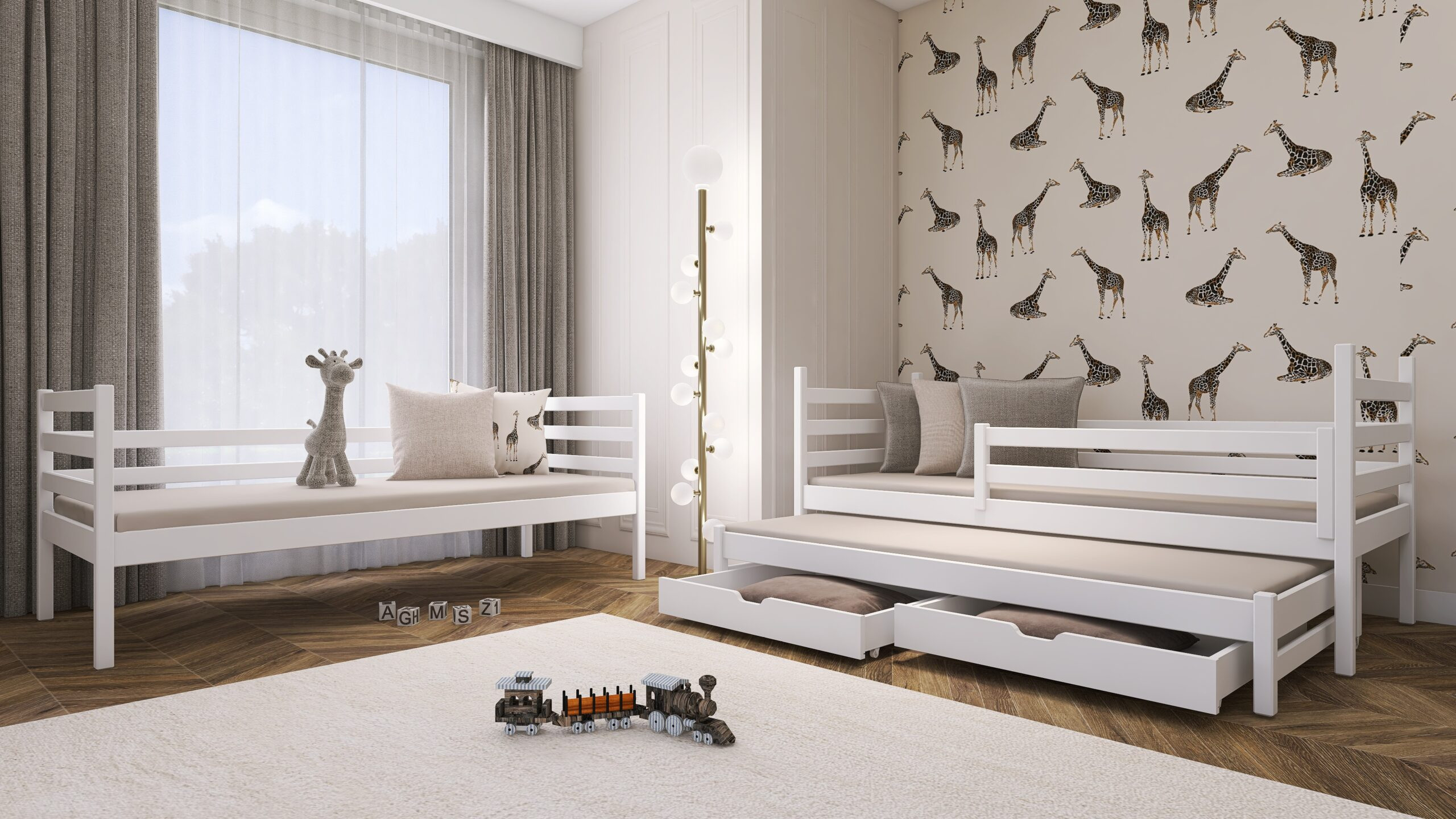 Etagenbett LUK 90x200 Weiß mit Schubladen SOFORTLIEFERUNG - Kubuk Moebel Etagenbett LUK 90x200 Weiß mit Schubladen SOFORTLIEFERUNG - Kubuk Moebel