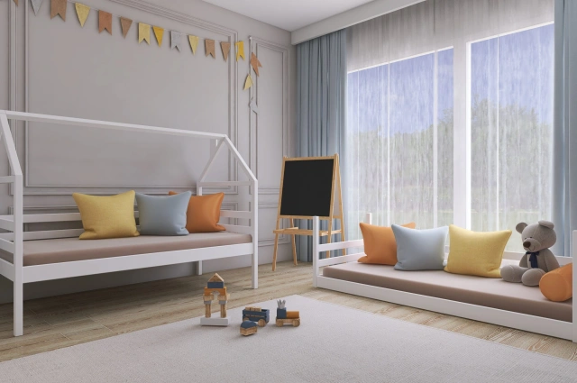 Etagenbett, Kinderbett AXEL - Kubuk Moebel