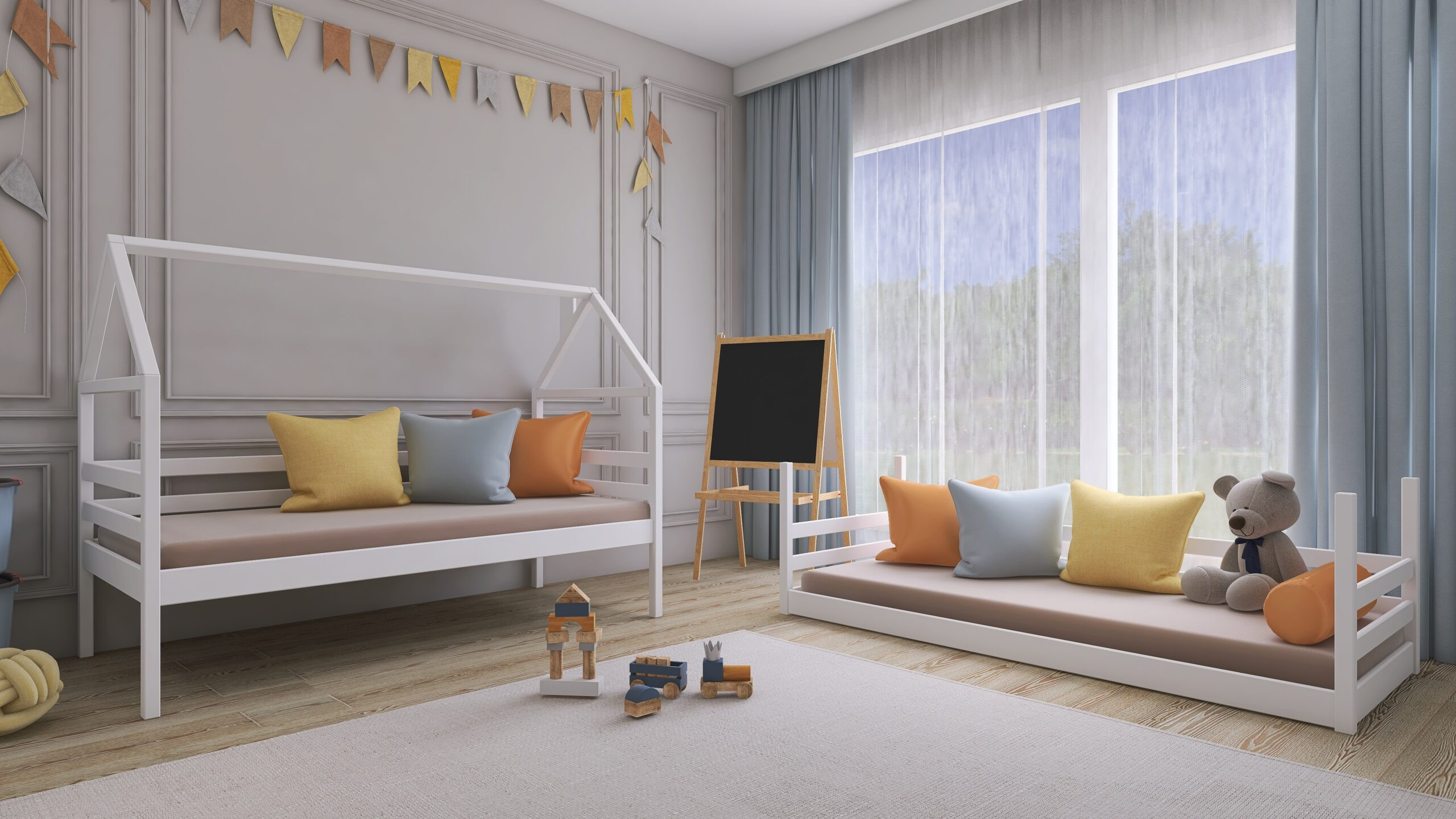 Etagenbett, Kinderbett AXEL - Kubuk Moebel