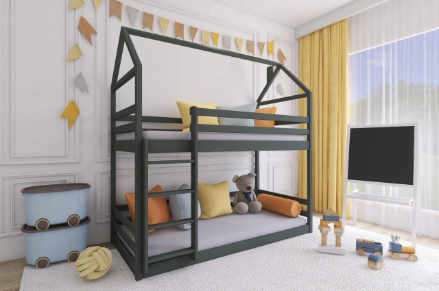 Etagenbett, Kinderbett AXEL - Kubuk Moebel
