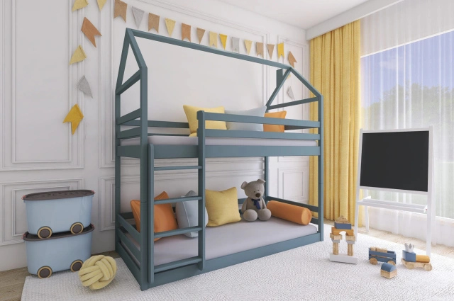 Etagenbett, Kinderbett AXEL - Kubuk Moebel