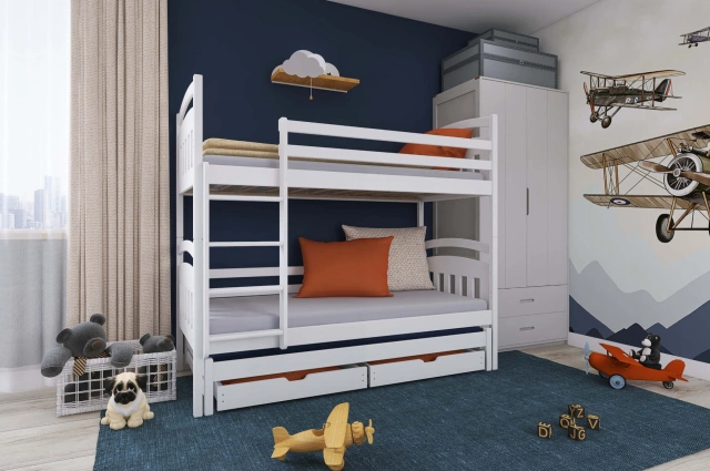 Etagenbett, Kinderbett ALAN - Kubuk Moebel