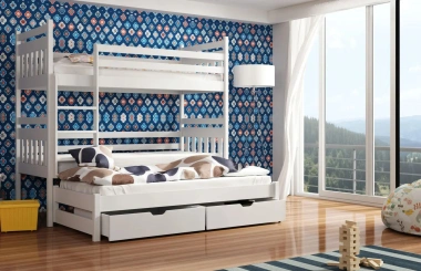 Etagenbett, Kinderbett SEWERYN - Kubuk Moebel
