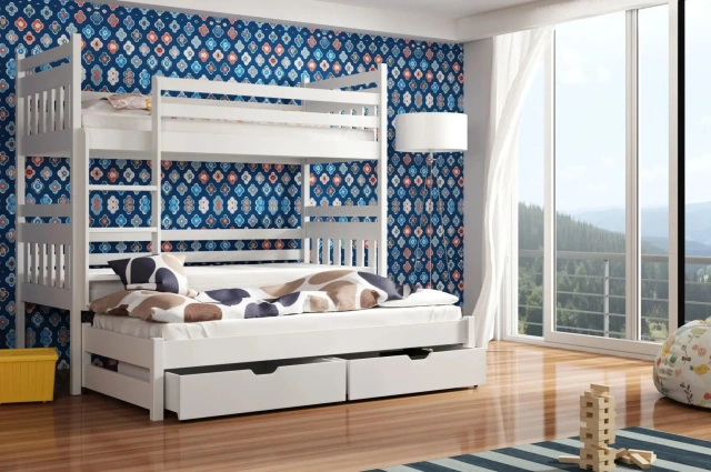 Etagenbett, Kinderbett SEWERYN - Kubuk Moebel