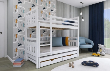Etagenbett, Kinderbett SEWERYN - Kubuk Moebel