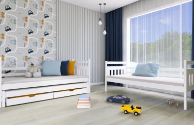 Etagenbett, Kinderbett SEWERYN - Kubuk Moebel