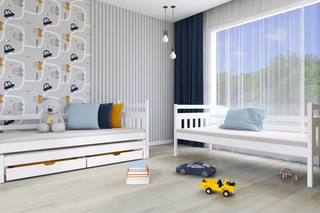 Etagenbett, Kinderbett SEWERYN - Kubuk Moebel