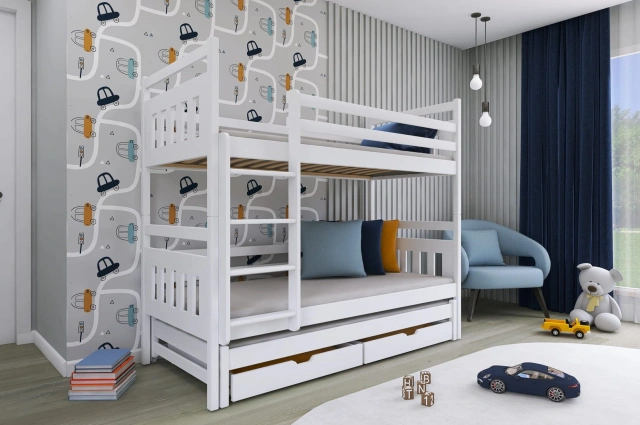 Etagenbett, Kinderbett SEWERYN - Kubuk Moebel