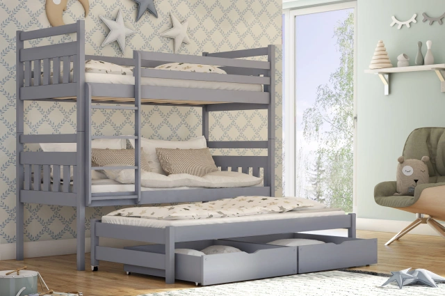 Etagenbett, Kinderbett SEWERYN - Kubuk Moebel