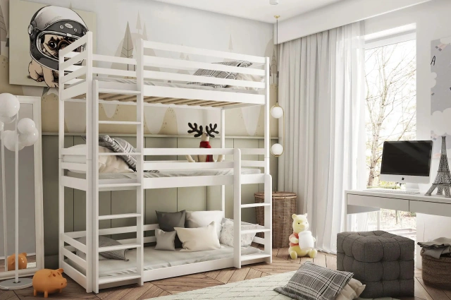 Etagenbett, Kinderbett TED - Kubuk Moebel