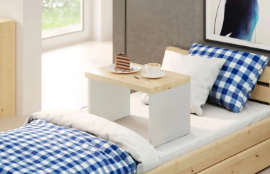 Einzelbett, Ausziehbett, Kinderbett aus massivem Fichtenholz DREAM - Kubuk Moebel Einzelbett, Ausziehbett, Kinderbett aus massivem Fichtenholz DREAM - Kubuk Moebel