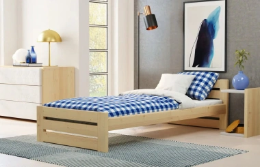 Einzelbett, Ausziehbett, Kinderbett aus massivem Fichtenholz DREAM - Kubuk Moebel Einzelbett, Ausziehbett, Kinderbett aus massivem Fichtenholz DREAM - Kubuk Moebel