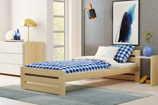 Einzelbett, Ausziehbett, Kinderbett aus massivem Fichtenholz DREAM - Kubuk Moebel Einzelbett, Ausziehbett, Kinderbett aus massivem Fichtenholz DREAM - Kubuk Moebel