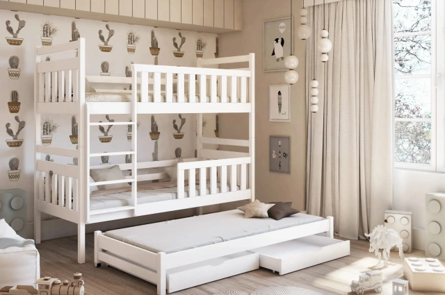 Etagenbett, Kinderbett KLARA TRIO - Kubuk Moebel