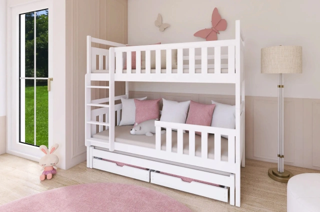 Etagenbett, Kinderbett KLARA TRIO - Kubuk Moebel