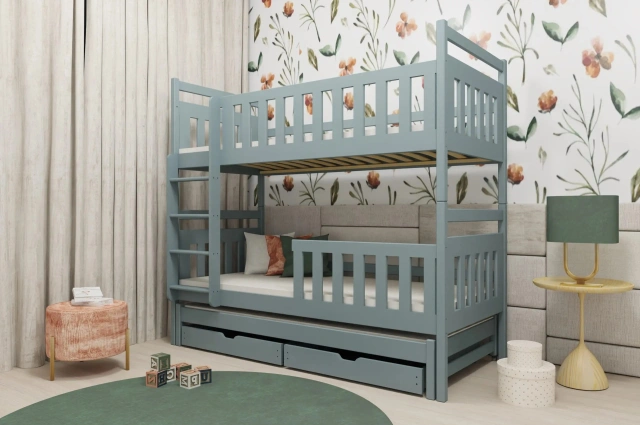 Etagenbett, Kinderbett KLARA TRIO - Kubuk Moebel