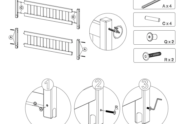 Etagenbett, Kinderbett KLARA TRIO - Kubuk Moebel