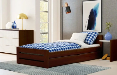 Einzelbett, Ausziehbett, Kinderbett aus massivem Fichtenholz DREAM - Kubuk Moebel Einzelbett, Ausziehbett, Kinderbett aus massivem Fichtenholz DREAM - Kubuk Moebel