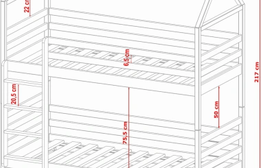 Etagenbett, Kinderbett DALIA - Kubuk Moebel Etagenbett, Kinderbett DALIA - Kubuk Moebel