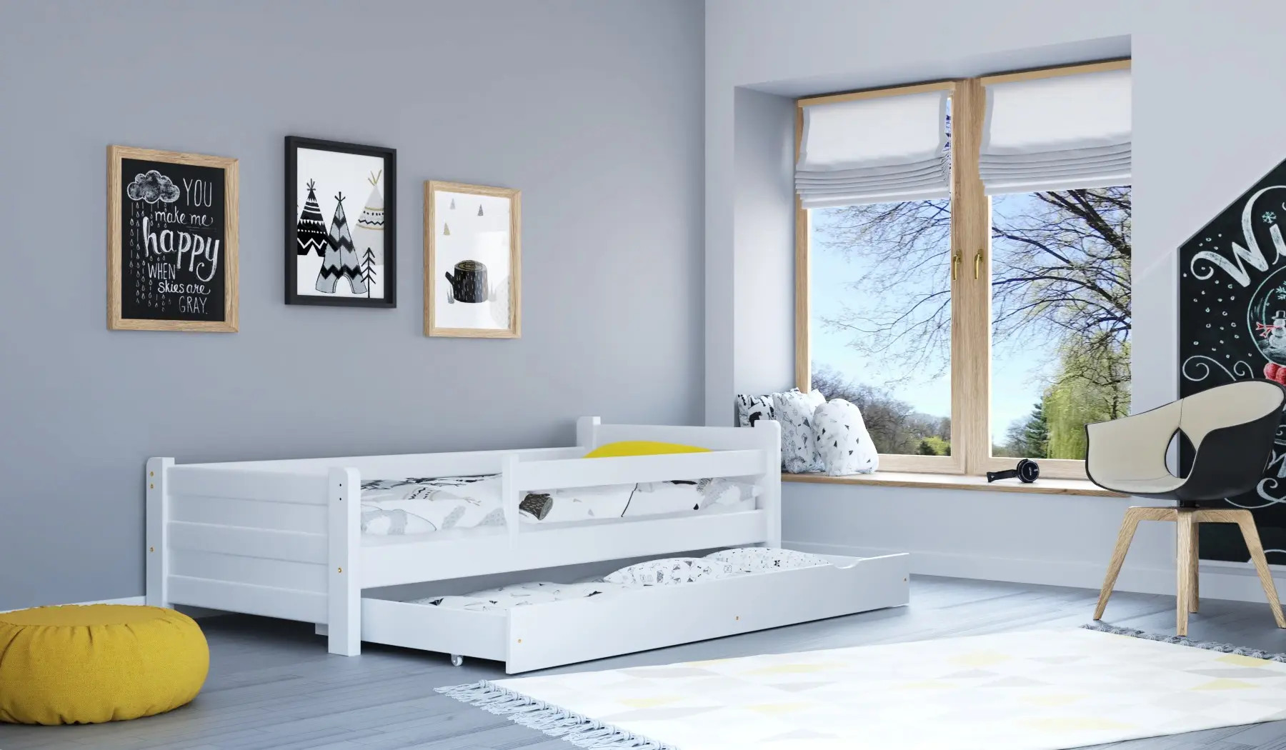 Einzelbett, Kinderbett MAXI - Kubuk Moebel
