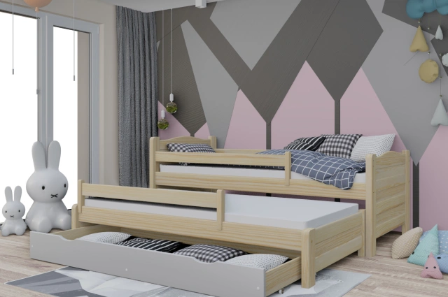 Ausziehbett, Kinderbett, Doppelbett DUO PLUS - Kubuk Moebel