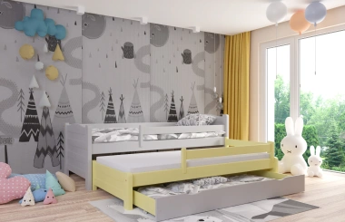 Ausziehbett, Kinderbett, Doppelbett DUO PLUS - Kubuk Moebel