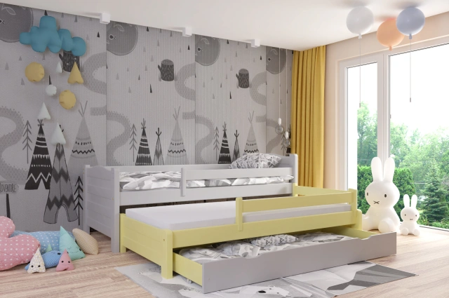 Ausziehbett, Kinderbett, Doppelbett DUO PLUS - Kubuk Moebel