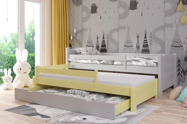 Ausziehbett, Kinderbett, Doppelbett DUO PLUS - Kubuk Moebel