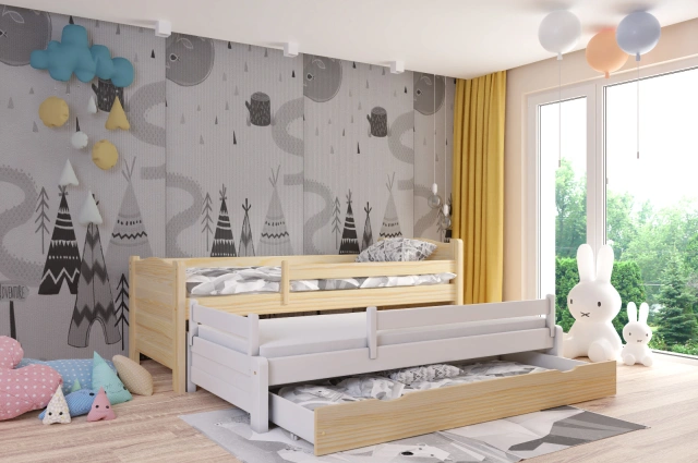 Ausziehbett, Kinderbett, Doppelbett DUO PLUS - Kubuk Moebel