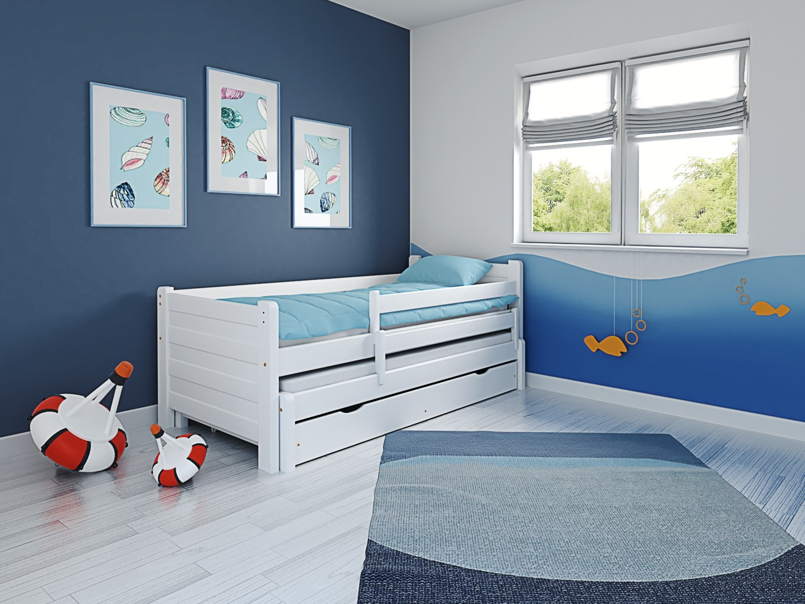 Ausziehbett, Kinderbett, Doppelbett DUO PLUS - Kubuk Moebel