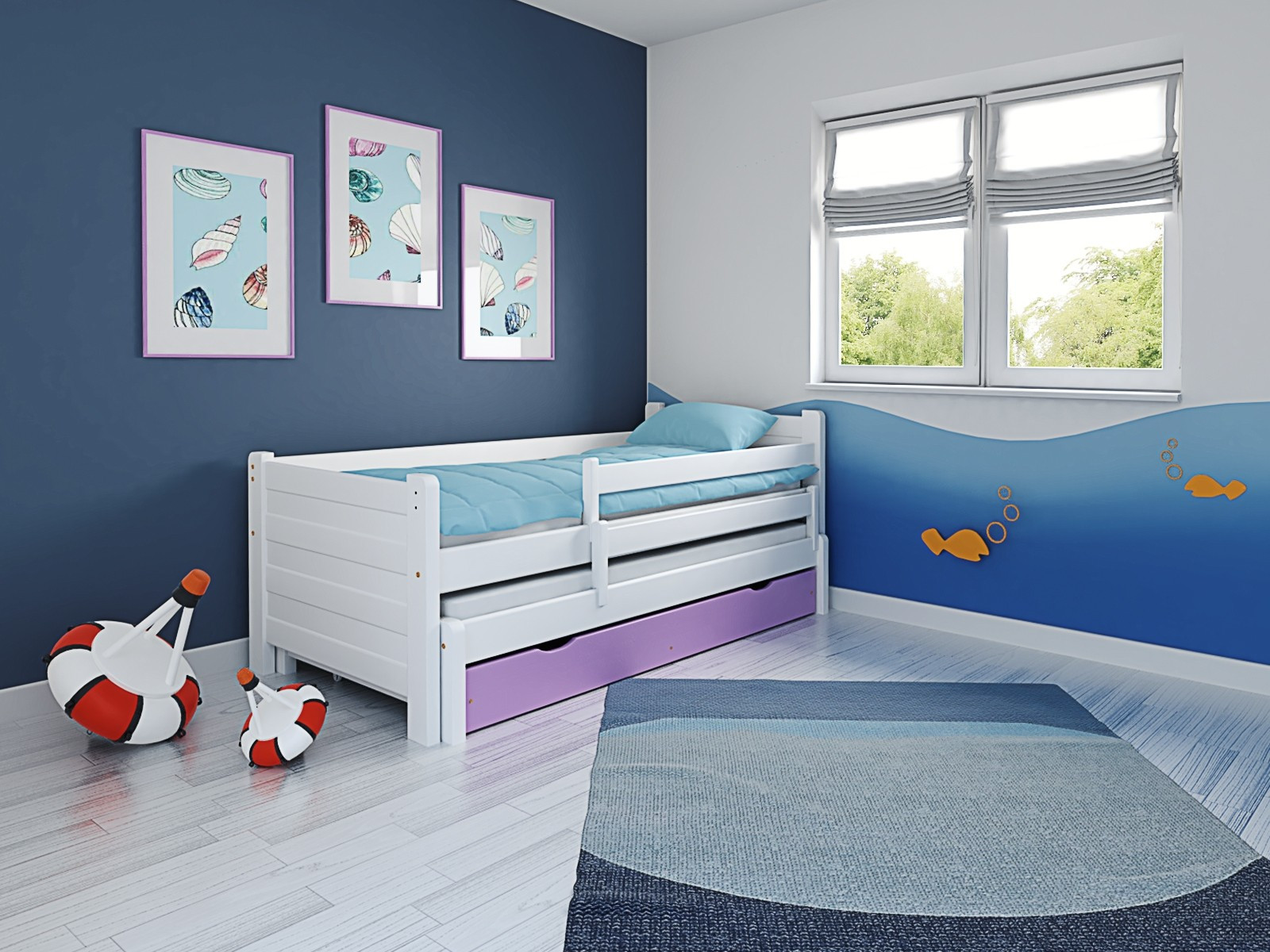 Ausziehbett, Kinderbett, Doppelbett DUO PLUS - Kubuk Moebel