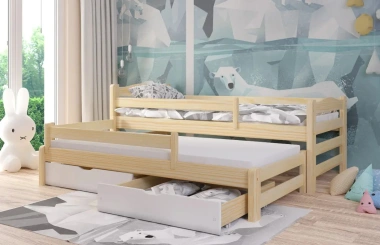 Ausziehbett, Kinderbett, Doppelbett DUOMI PLUS - Kubuk Moebel