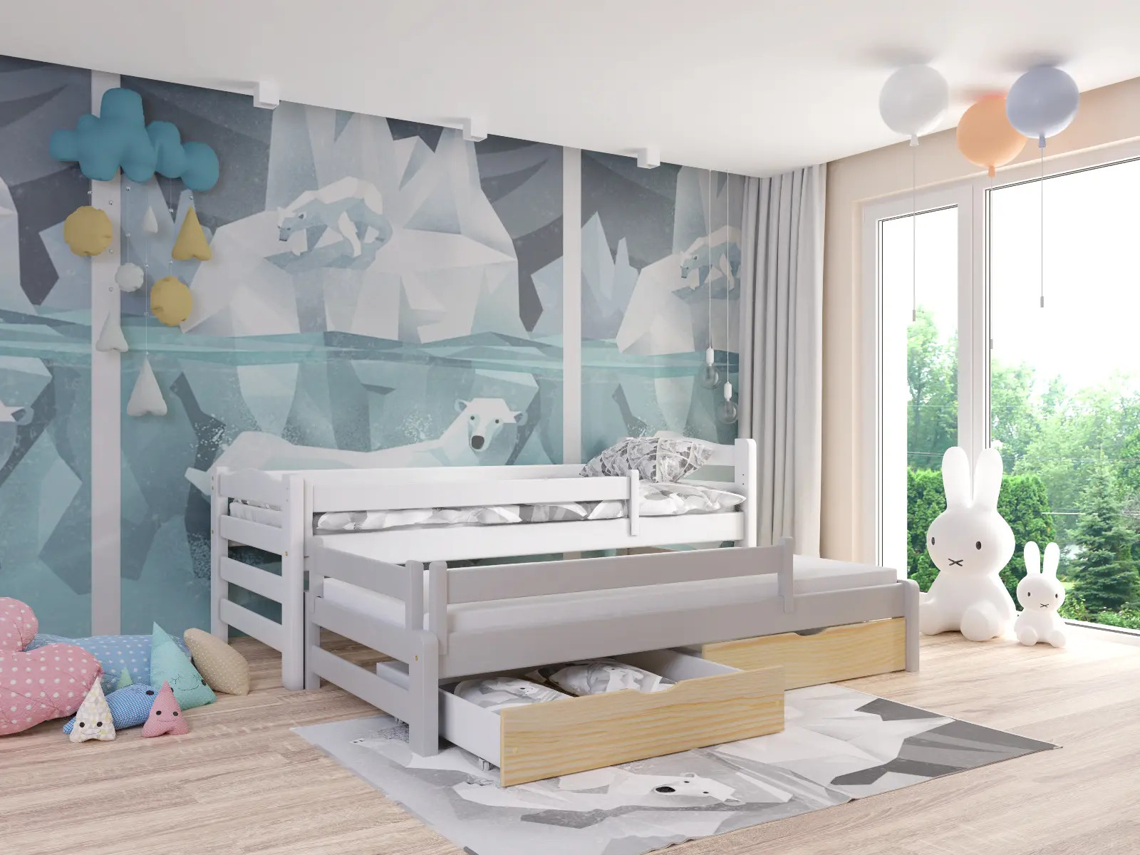 Ausziehbett, Kinderbett, Doppelbett DUOMI PLUS - Kubuk Moebel Ausziehbett, Kinderbett, Doppelbett DUOMI PLUS - Kubuk Moebel