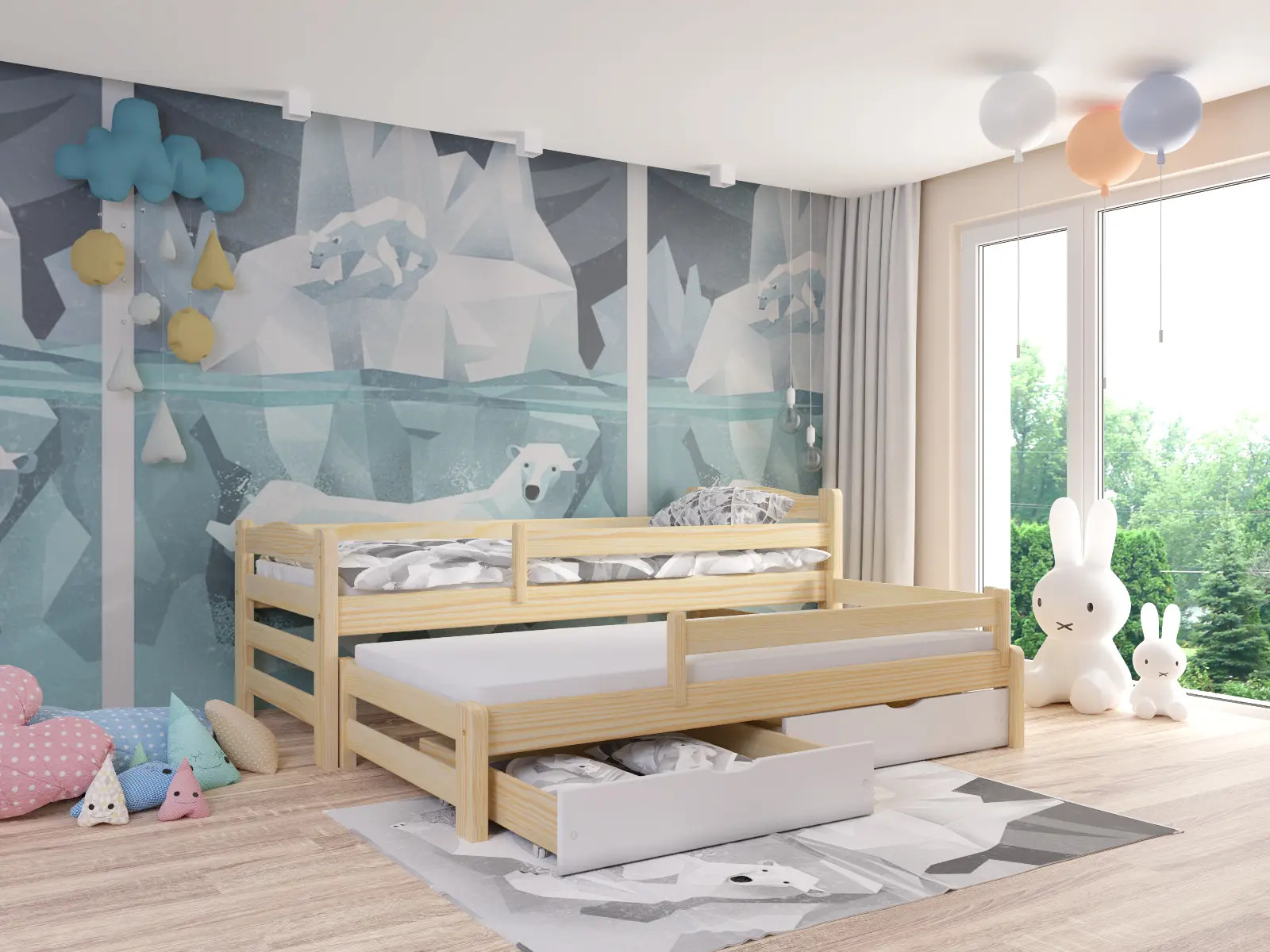 Ausziehbett, Kinderbett, Doppelbett DUOMI PLUS - Kubuk Moebel Ausziehbett, Kinderbett, Doppelbett DUOMI PLUS - Kubuk Moebel