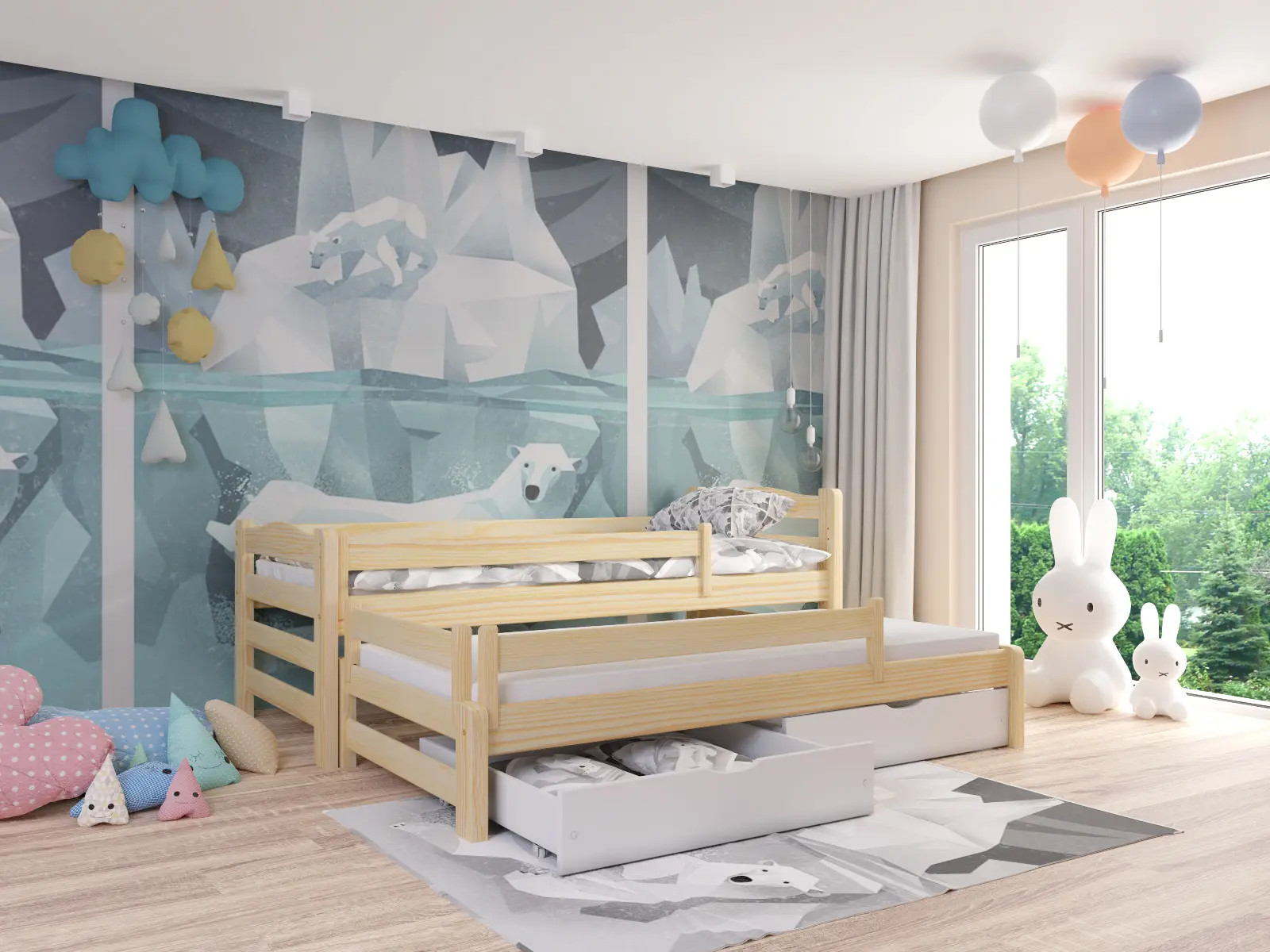 Ausziehbett, Kinderbett, Doppelbett DUOMI PLUS - Kubuk Moebel Ausziehbett, Kinderbett, Doppelbett DUOMI PLUS - Kubuk Moebel