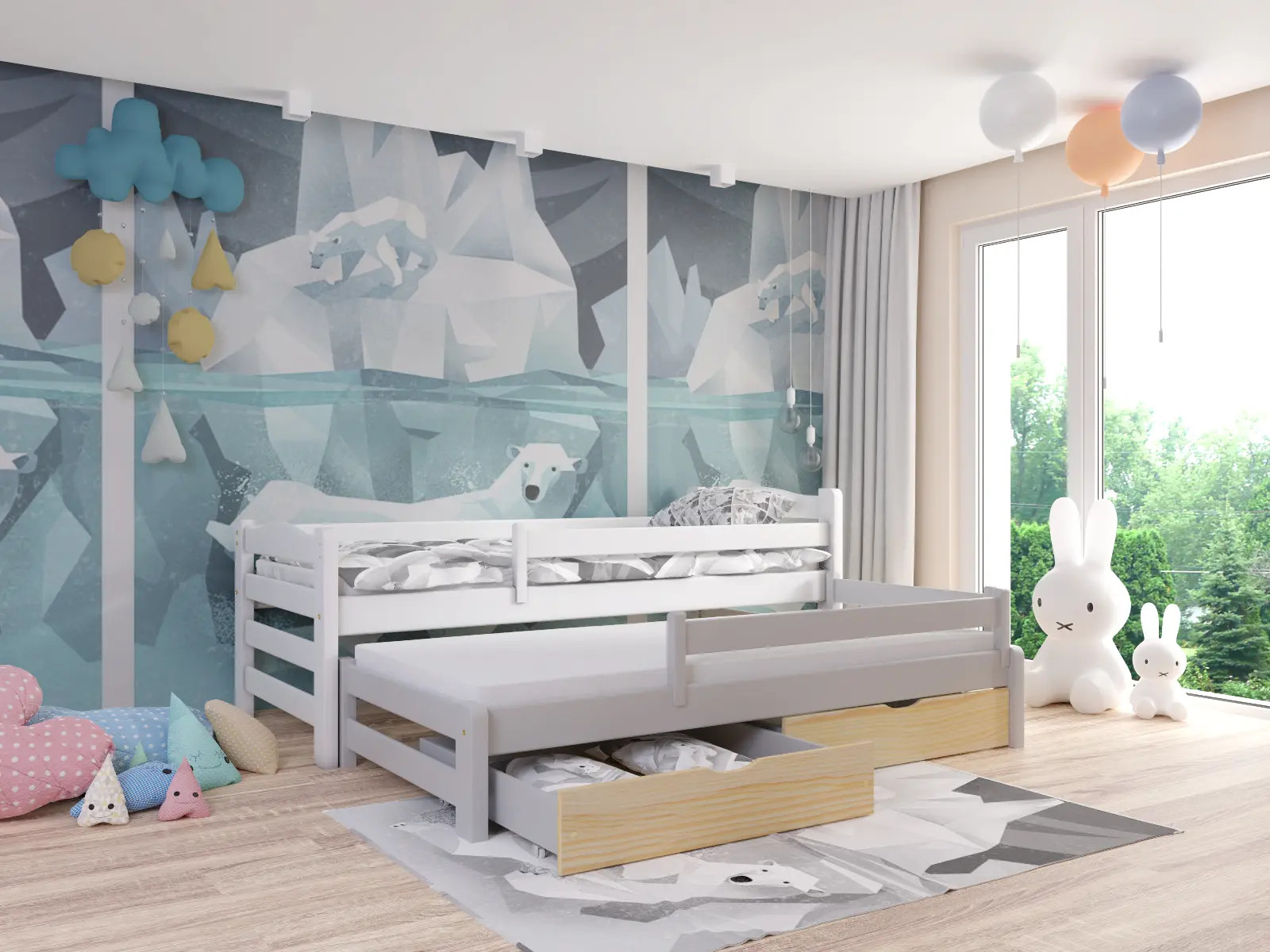 Ausziehbett, Kinderbett, Doppelbett DUOMI PLUS - Kubuk Moebel Ausziehbett, Kinderbett, Doppelbett DUOMI PLUS - Kubuk Moebel