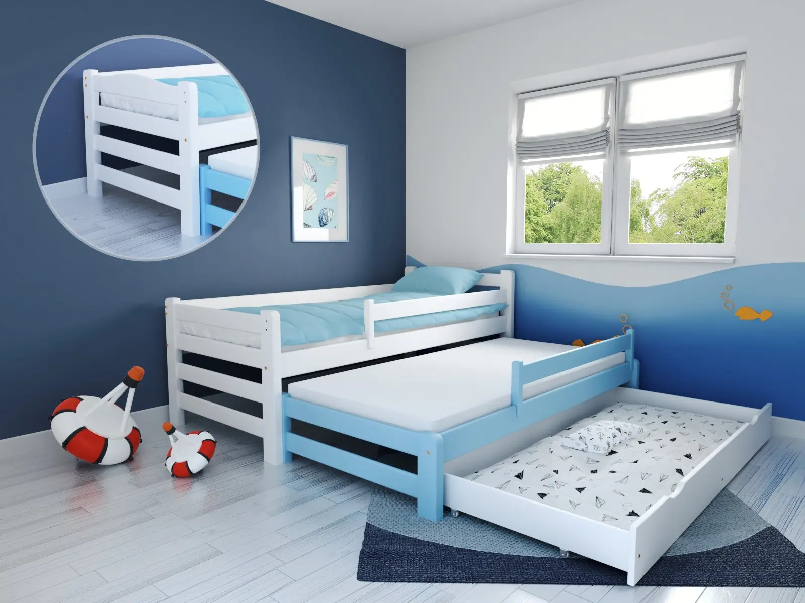 Ausziehbett, Kinderbett, Doppelbett DUOMI PLUS - Kubuk Moebel Ausziehbett, Kinderbett, Doppelbett DUOMI PLUS - Kubuk Moebel