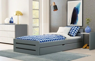 Einzelbett, Ausziehbett, Kinderbett aus massivem Fichtenholz DREAM - Kubuk Moebel Einzelbett, Ausziehbett, Kinderbett aus massivem Fichtenholz DREAM - Kubuk Moebel