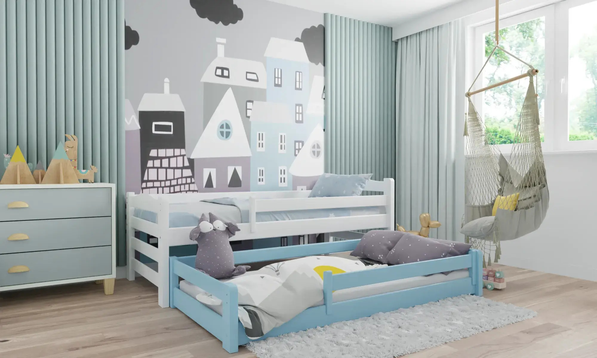 Kinderbett, Ausziehbett DUO MAX - Kubuk Moebel Kinderbett, Ausziehbett DUO MAX - Kubuk Moebel