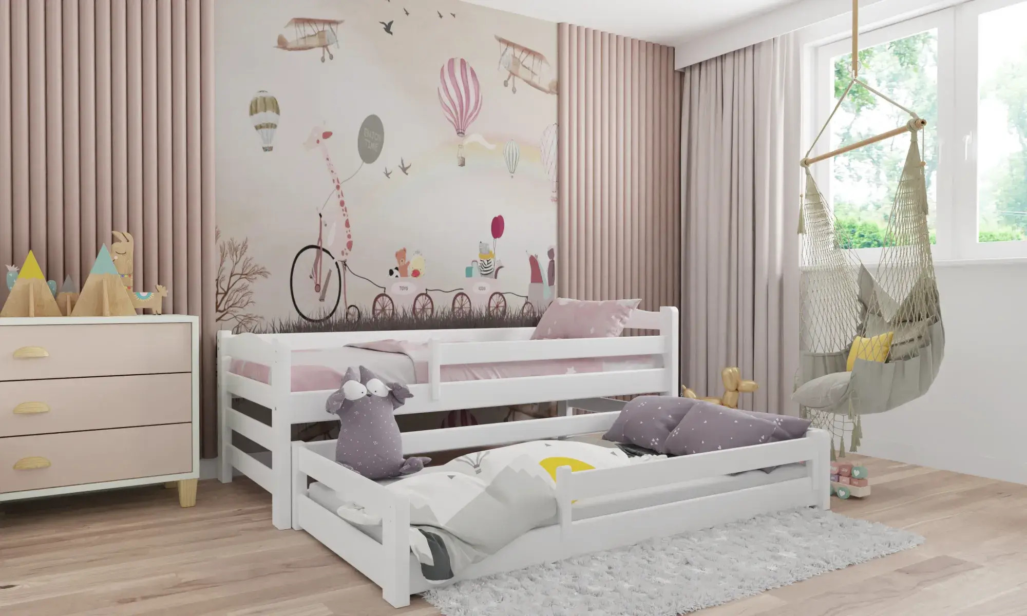 Kinderbett, Ausziehbett DUO MAX - Kubuk Moebel Kinderbett, Ausziehbett DUO MAX - Kubuk Moebel