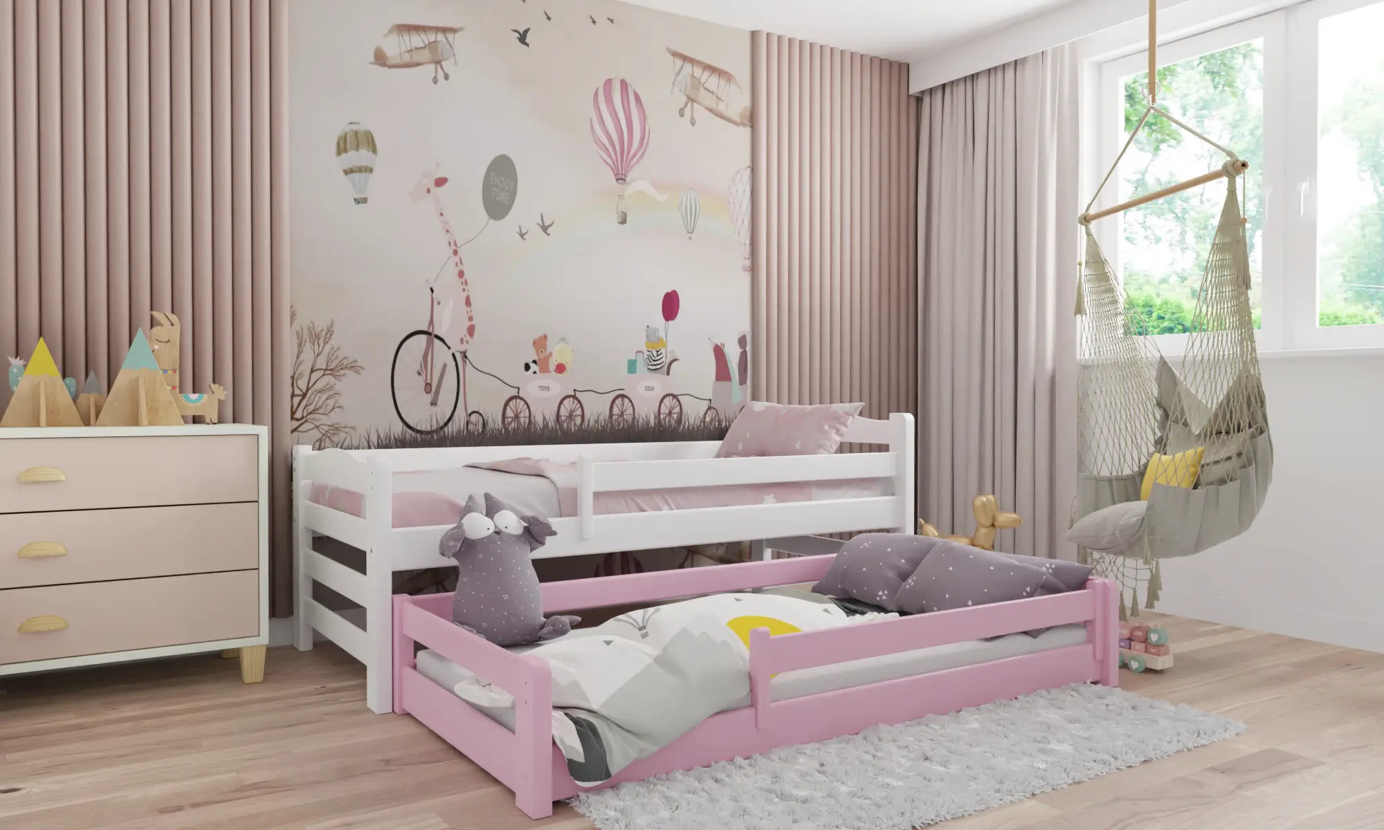 Kinderbett, Ausziehbett DUO MAX - Kubuk Moebel Kinderbett, Ausziehbett DUO MAX - Kubuk Moebel